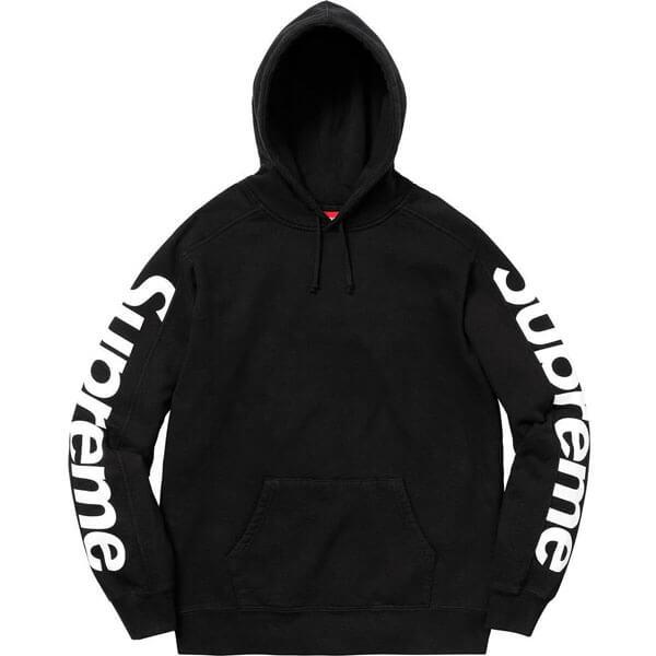 シュプリーム パーカー 偽物 Supreme 偽物 最安 SS18 Sideline Hooded Sweatshirt Black201116CC07